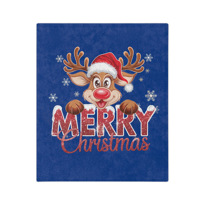 Merry Christmas Reindeer-Dark Blue