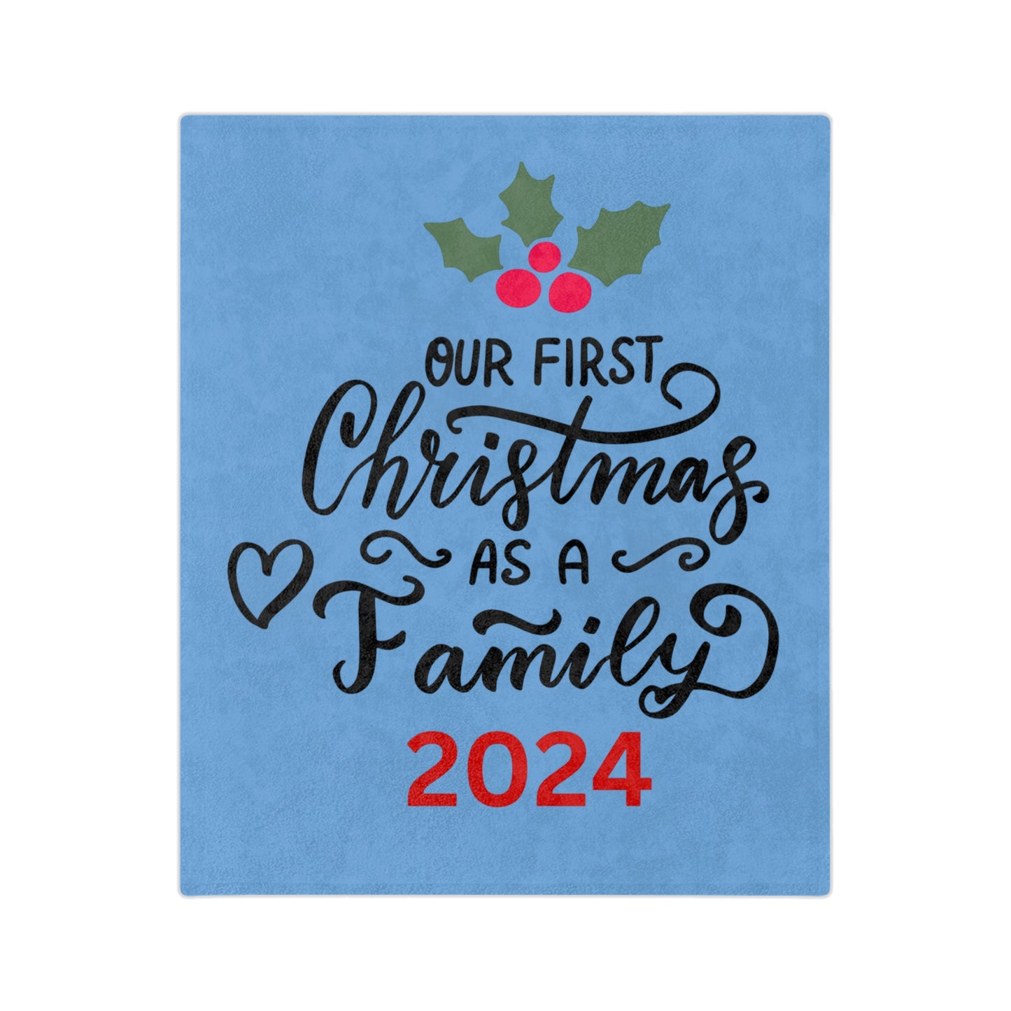 Family First Christmas Light Blue