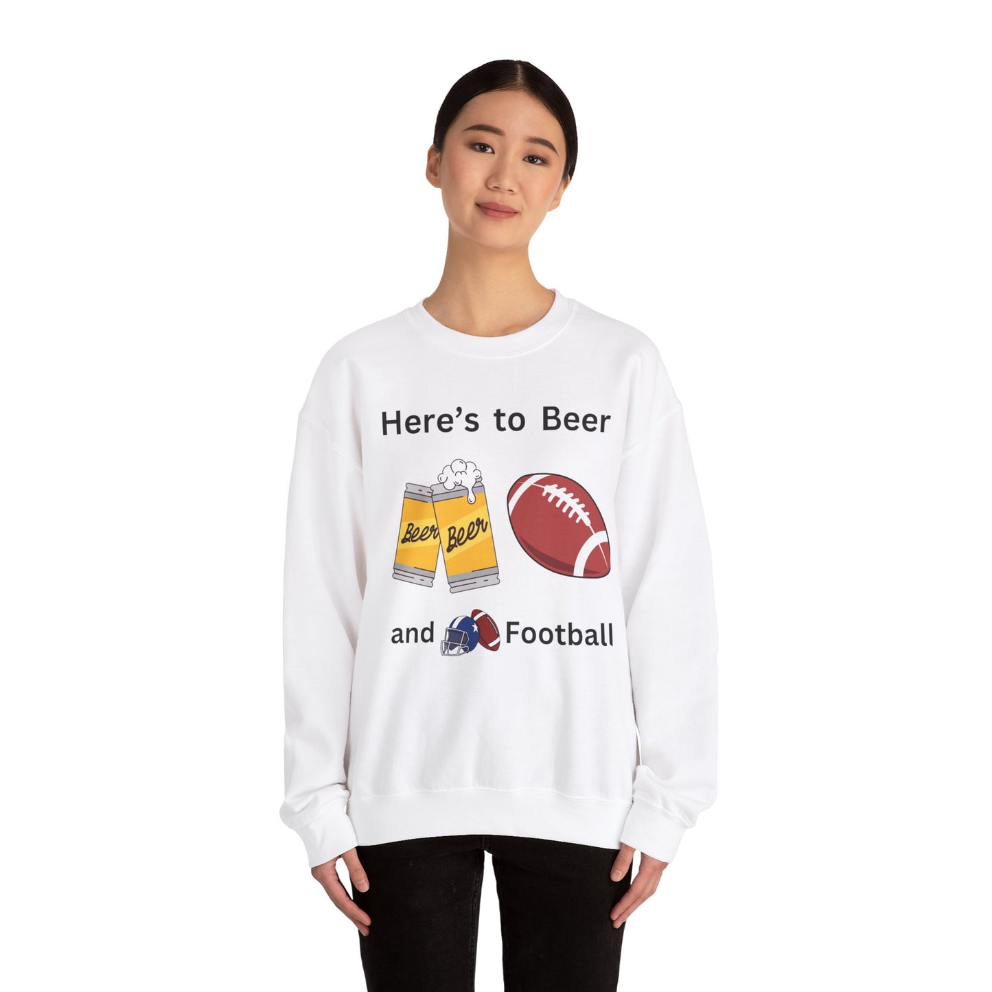 Beer and Football-Sweatshirt