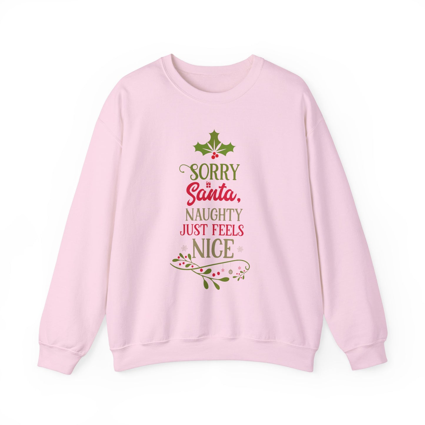 Naughty Nice Sweatshirt-Pink