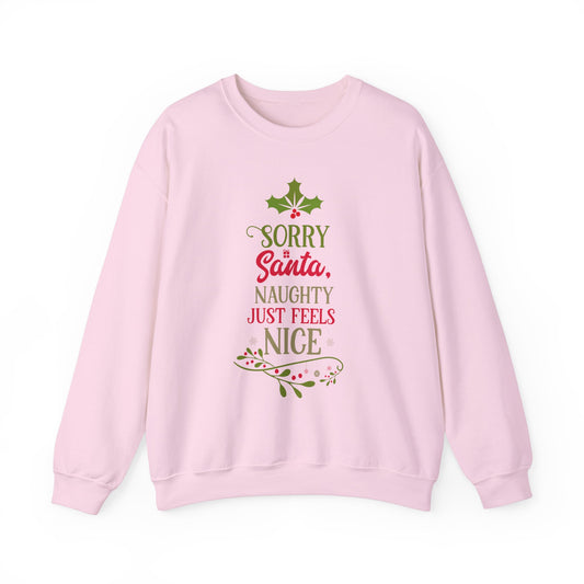 Naughty Nice Sweatshirt-Pink