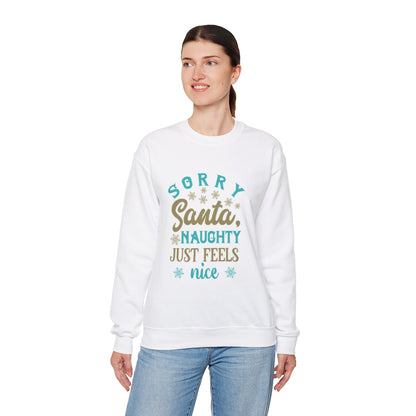 Naughty Feels Nice Sweatshirt-Blue