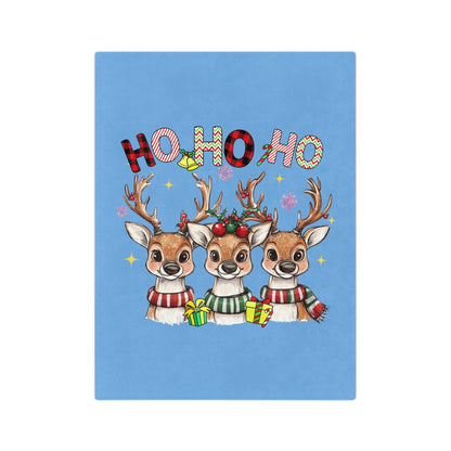 Ho Ho Ho Reindeer-Light Blue