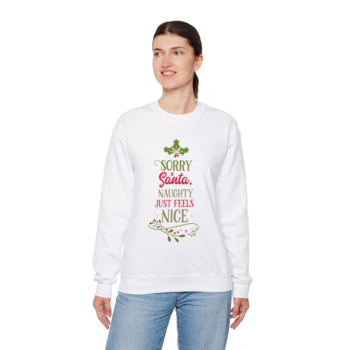 Naughty Nice Sweatshirt-Pink