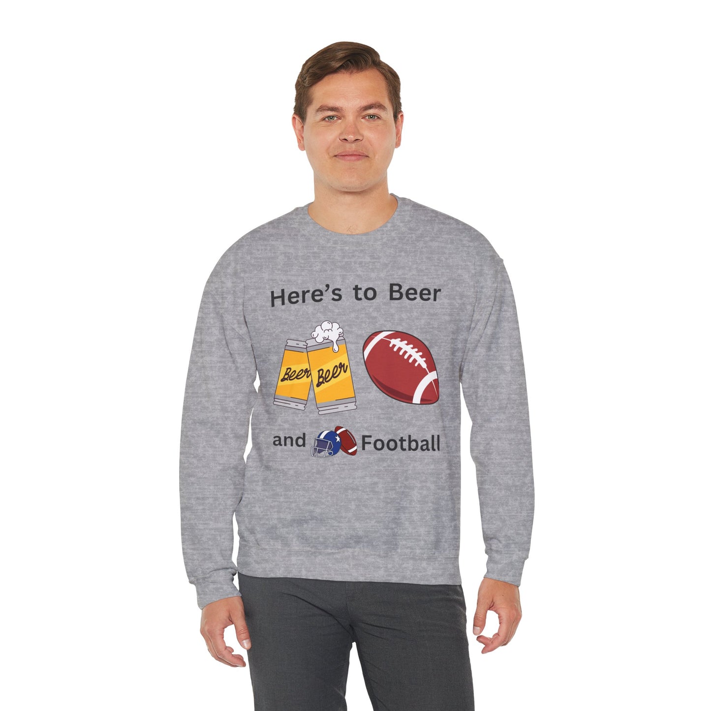 Beer and Football-Sweatshirt