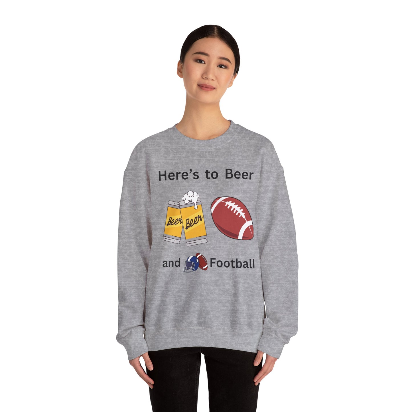 Beer and Football-Sweatshirt