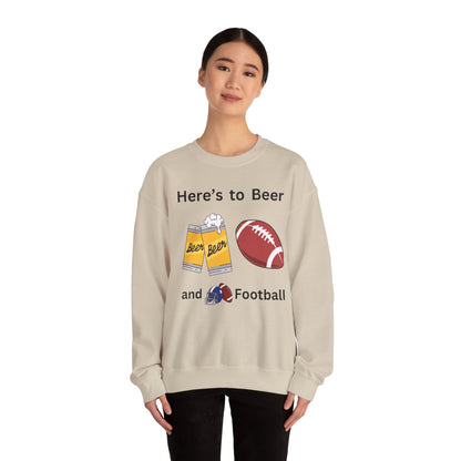 Beer and Football-Sweatshirt