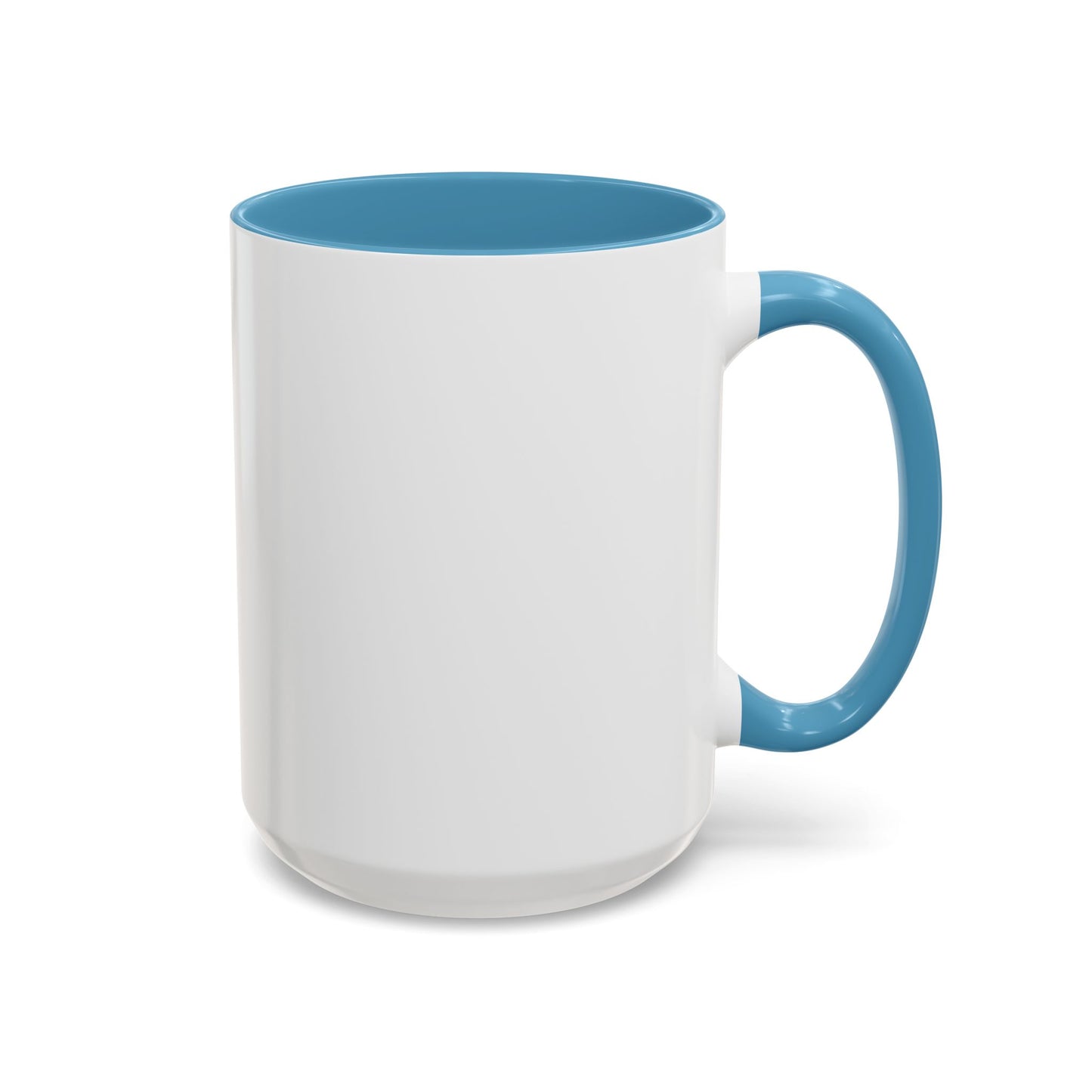 Bake Cookies And Say F*ck A Lot-Accent Coffee Mug (11, 15oz) (Lt Blue)