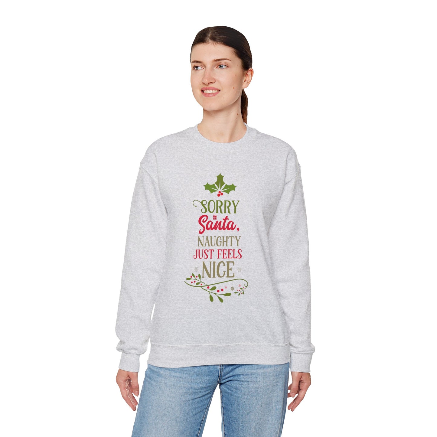 Naughty Nice Sweatshirt-Pink