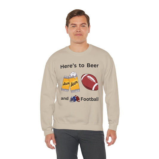 Beer and Football-Sweatshirt