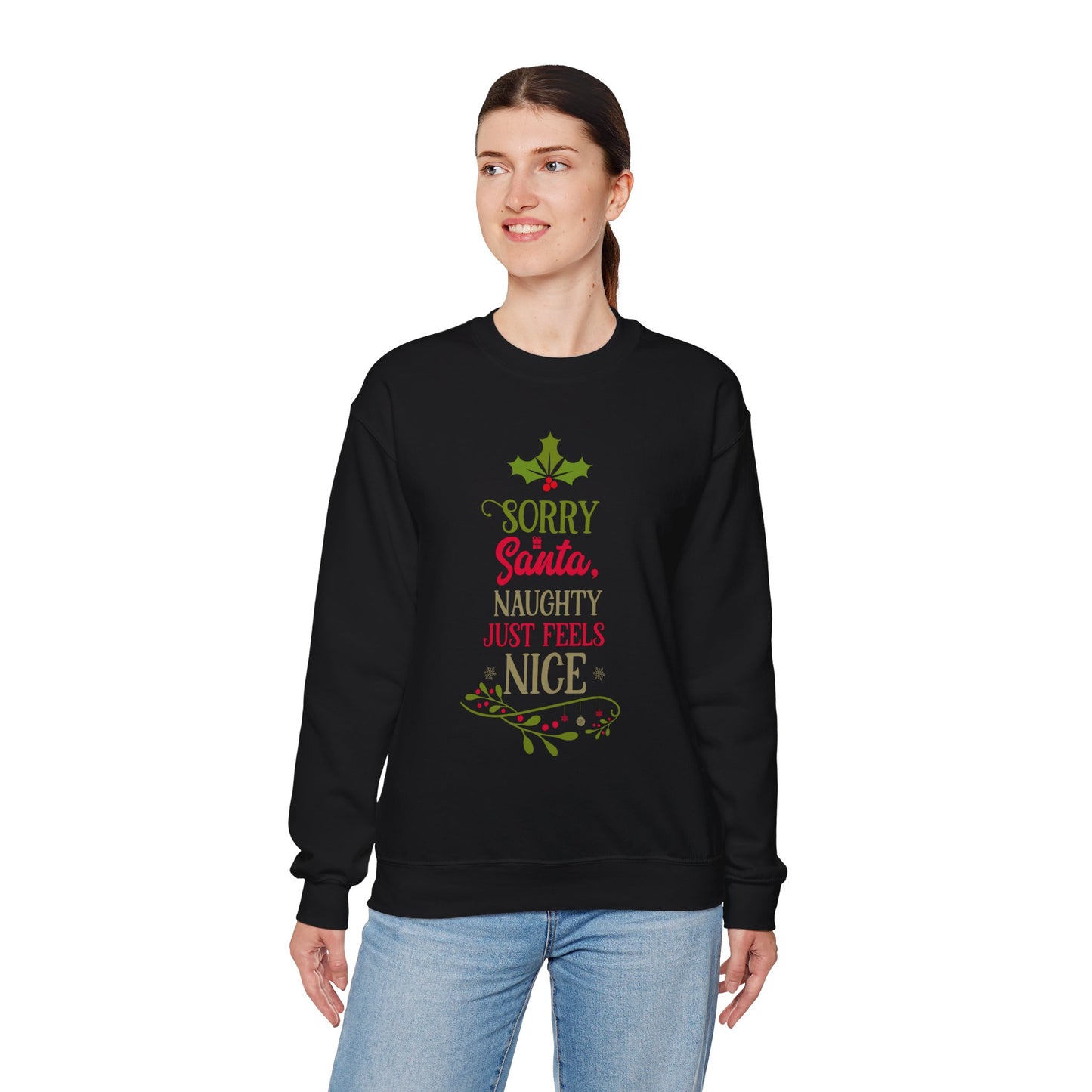 Naughty Nice Sweatshirt-Pink