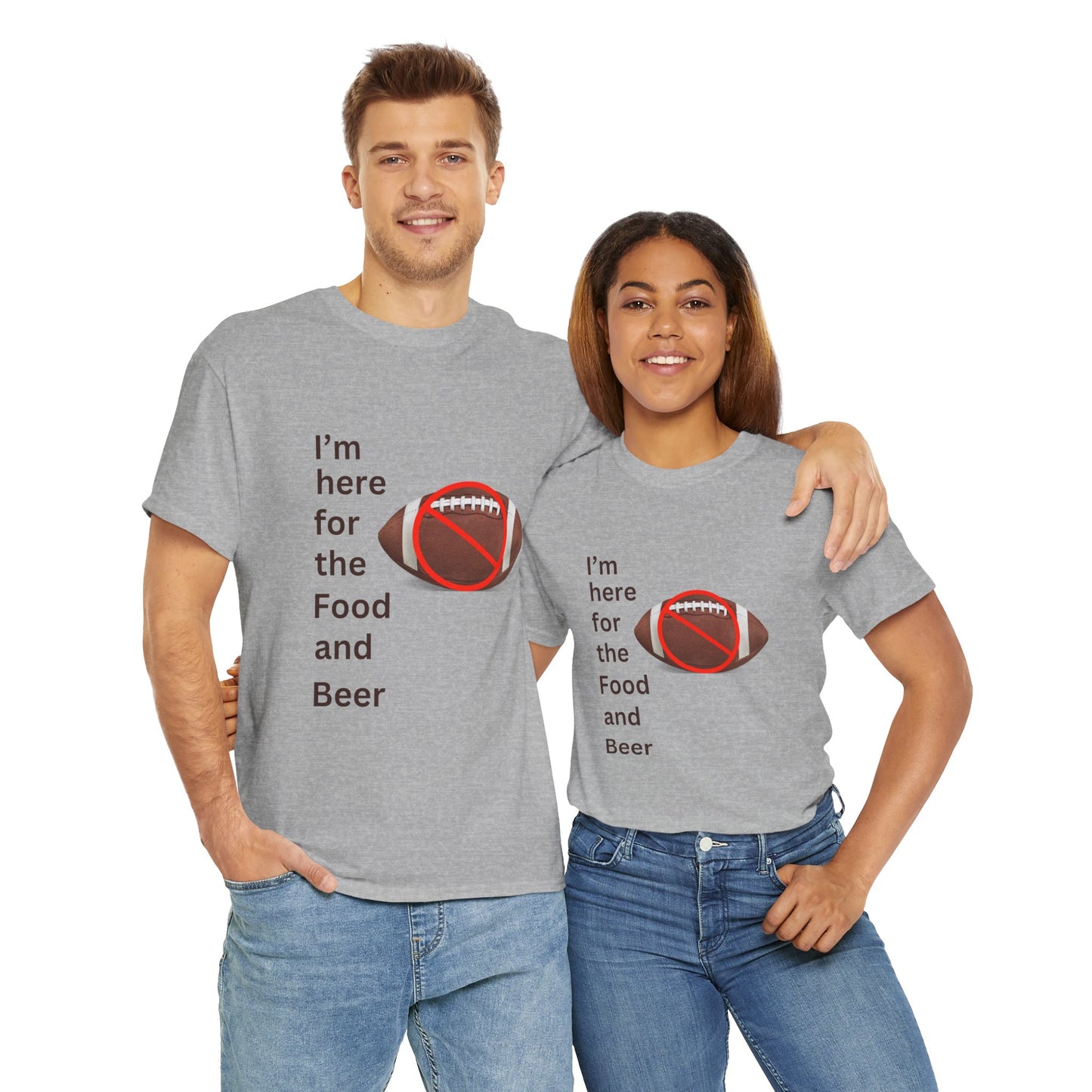 I'm here for food and beer t-shirt