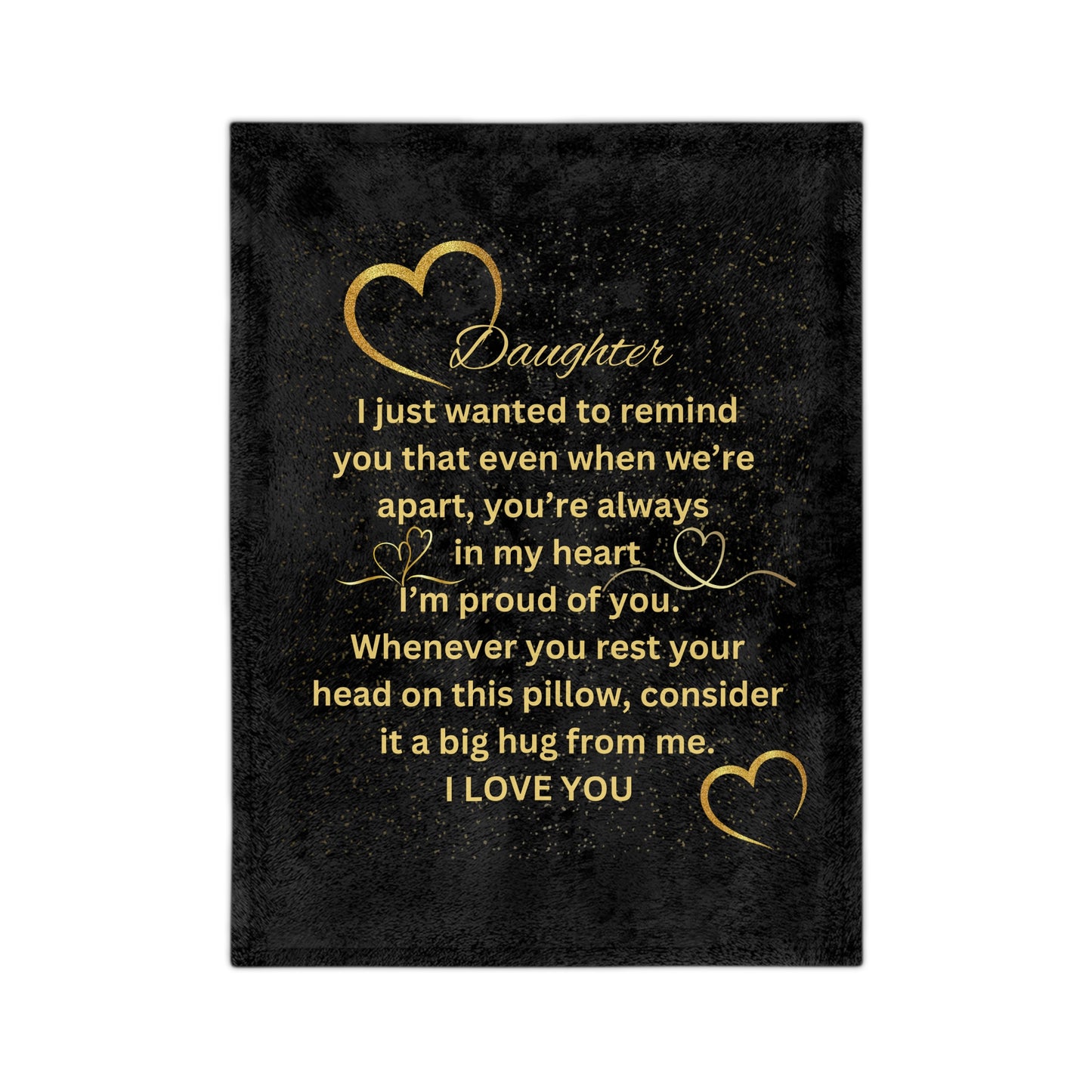 Daughter Open Heart-Velveteen Microfiber Blanket