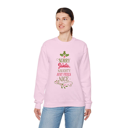 Naughty Nice Sweatshirt-Pink