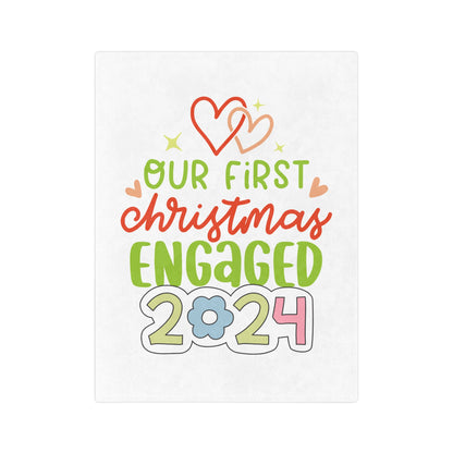 First Christmas Engaged-white