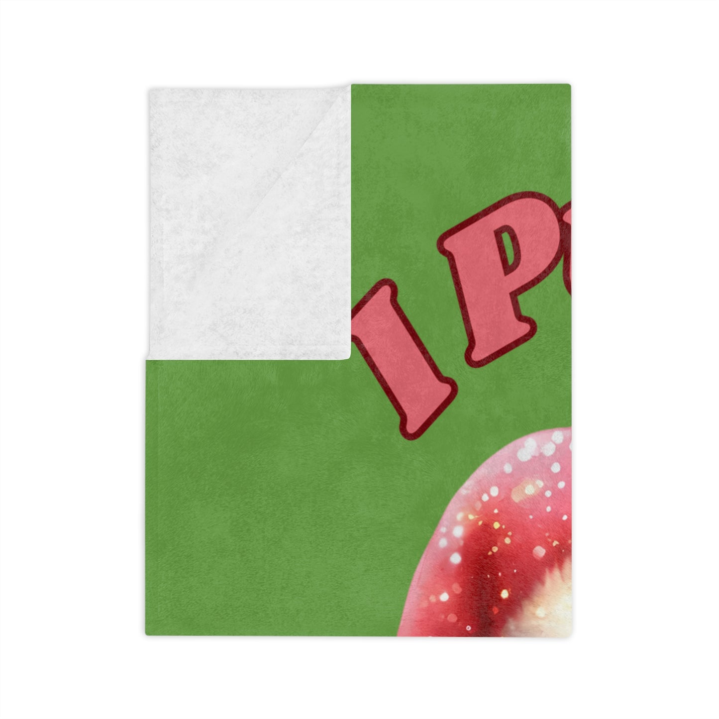 I Put out for Santa-Velveteen Microfiber Blanket (Lt Green)