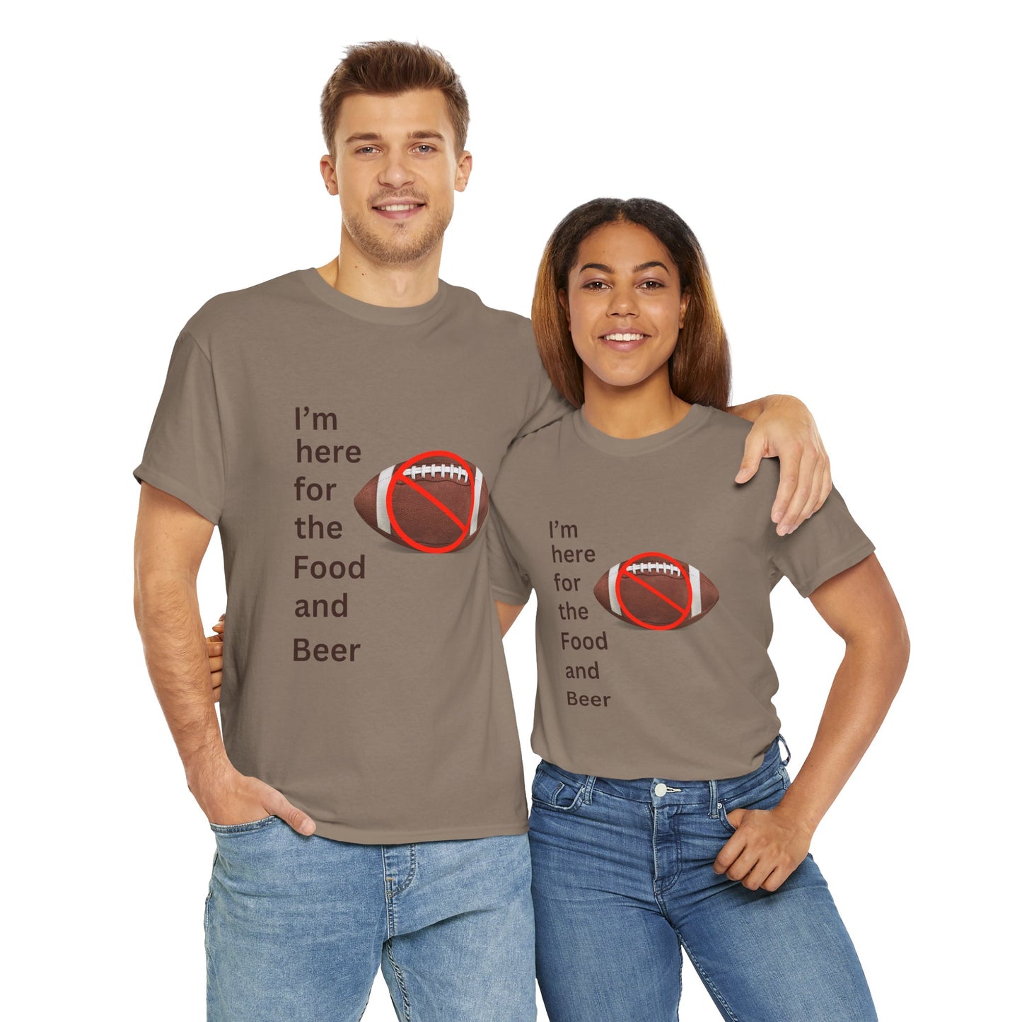 I'm here for food and beer t-shirt