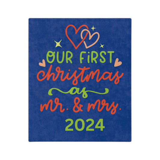 First Christmas Mr and Mrs-Blue